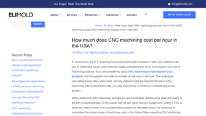 Elimold - CNC Machine Hourly Rates