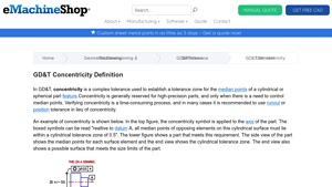 eMachineShop - GD&T Concentricity Tolerance