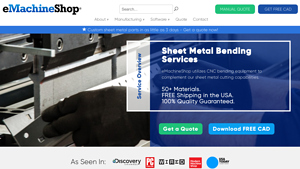eMachineShop - CNC Bending Services