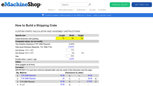 eMachineShop - Shipping Crate Assembly Guide