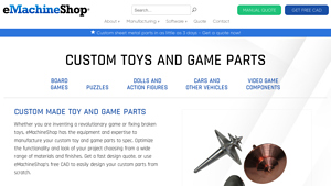 eMachineShop - Custom Toy and Game Parts