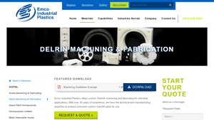 Emco Plastics - Delrin Machined Parts