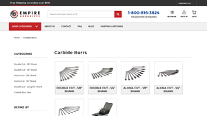 Empire Abrasives - Tungsten Carbide Burrs