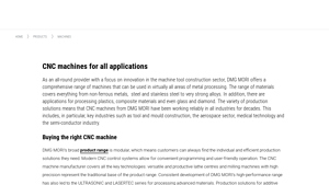 DMG MORI - CNC Machines for Metal Processing