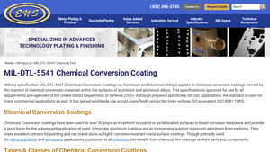 ENS Technology - MIL-DTL-5541F Chemical Conversion Coating