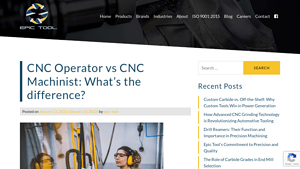 Epic Tool - CNC Operator vs CNC Machinist