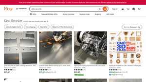 Etsy - Custom CNC & Laser Cutting Services