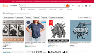 Etsy - Rhino SVG Designs