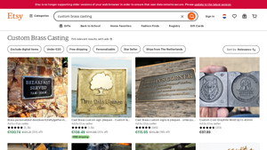 Etsy - Custom Brass Casting Products