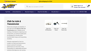 Extreme Kartz - Club Car Axle & Transmission Parts