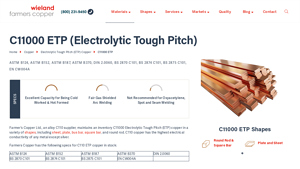 Farmers Copper - C11000 ETP Copper