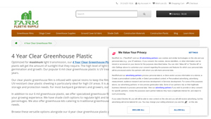 Farm Plastic Supply - 4 Year Clear Greenhouse Plastic