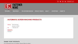 Fastener News Desk - Industry Insights