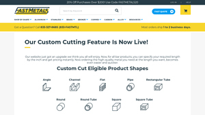 FastMetals - Custom Cut Metal Stock