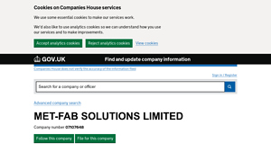 Company Information - Fabricated Metal Products