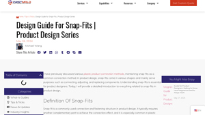 First Mold - Snap-Fit Solutions