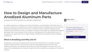Five Flute - Anodized Aluminum Parts