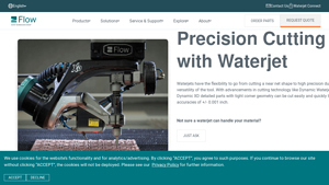 Flow Waterjet - Precision Waterjet Cutting Technology