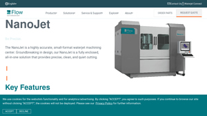 Flow Waterjet - NanoJet Precision Cutting System