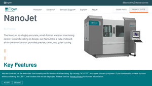 FlowWaterJet - NanoJet Waterjet Machining Center