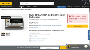 Fluke - 8845A/8846A 6.5 Digit Precision Multimeter