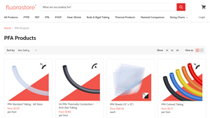 FluoroStore - PFA Standard Tubing