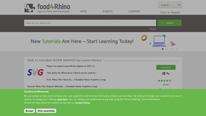 Food4Rhino - Save As Scalable Vector Graphics Plugin