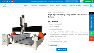 FORSUN CNC - High-Speed Heavy Duty Stone CNC Router