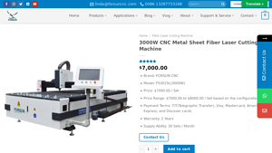 FORSUN CNC - 3000W CNC Metal Sheet Fiber Laser Cutting Machine