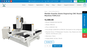 FORSUN - Marble Granite Stone Engraving CNC Router Machine