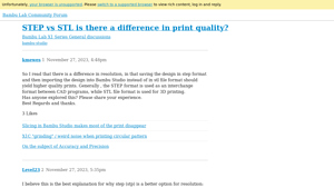 Bambu Lab - STEP vs STL File Formats