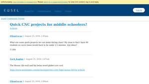 Easel - Quick CNC Projects for Middle Schoolers