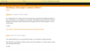 121c Aileron - Carbon Fiber Deck