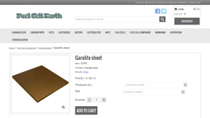 Fuel Cell Earth - Garolite Sheet