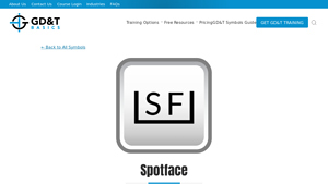 GD&T Basics - Spotface Feature