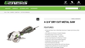 Genesis - GMCS547C Dry Cut Metal Saw