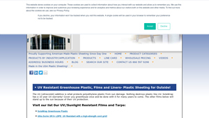 Global Plastic Sheeting - UV Resistant Greenhouse Films
