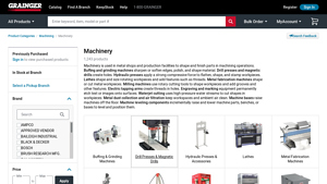 Grainger - Machinery & Tools