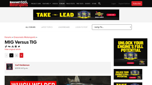 Grassroots Motorsports - MIG and TIG Welding Processes