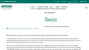 NETZSCH - Taurus Ball Mill