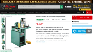 Grizzly - G4185 Horizontal Boring Machine