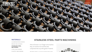 GrovTec Machining - Precision Stainless Steel Machining