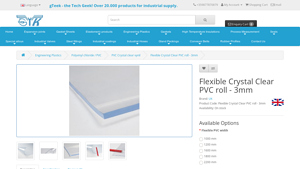 Gteek - Flexible Crystal Clear PVC Roll