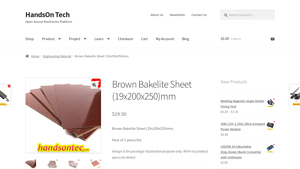 HandsOnTec - Brown Bakelite Sheet