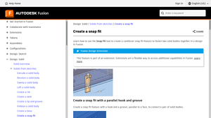 Autodesk - Snap Fit Creation Guide
