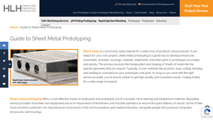 HLH Prototypes - Sheet Metal Prototyping