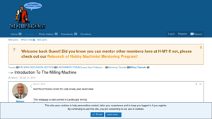 Hobby Machinist - Milling Machines