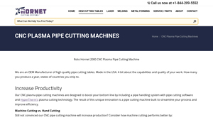 Hornet Cutting Systems - CNC Plasma Pipe Cutting Machines