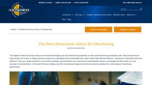 Howard Precision - Aluminum Alloy Solutions
