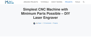 HowToMechatronics - DIY CNC Laser Engraver Machine